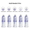 Sterile Nanosoft 34G Nano Needle 3 Pin 0.6mm 0.8mm 1.0mm 1.2mm 1.5mm Skin Rejuvenation Nano Soft Agujas Single Packaged