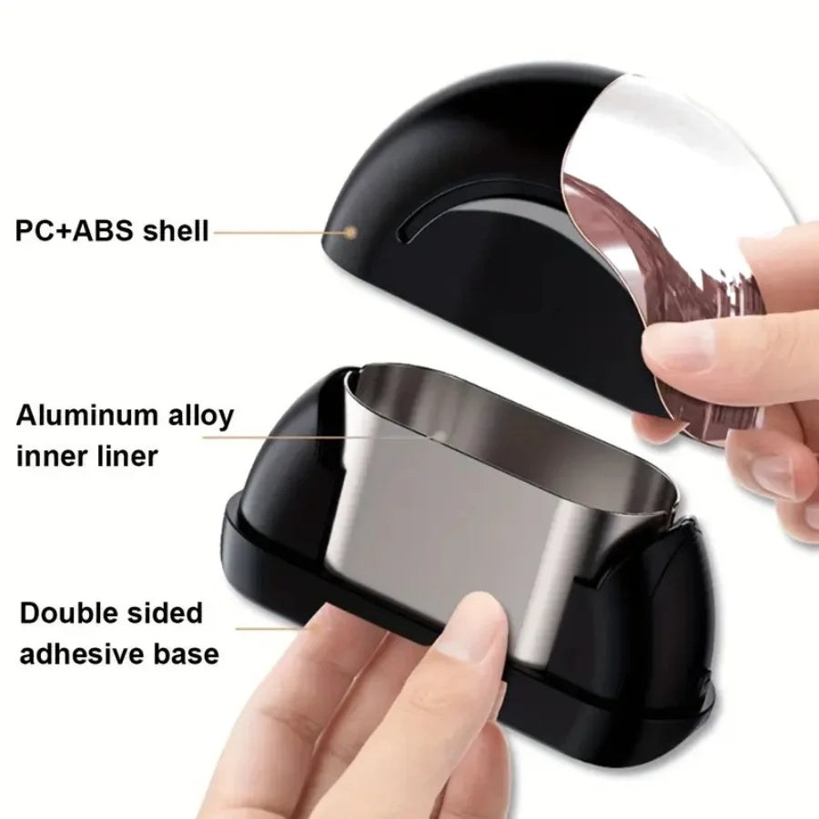 Unique side sliding car door windproof ashtray cigarette butt ashtray ashtray high-end metal lining detachable for car interior