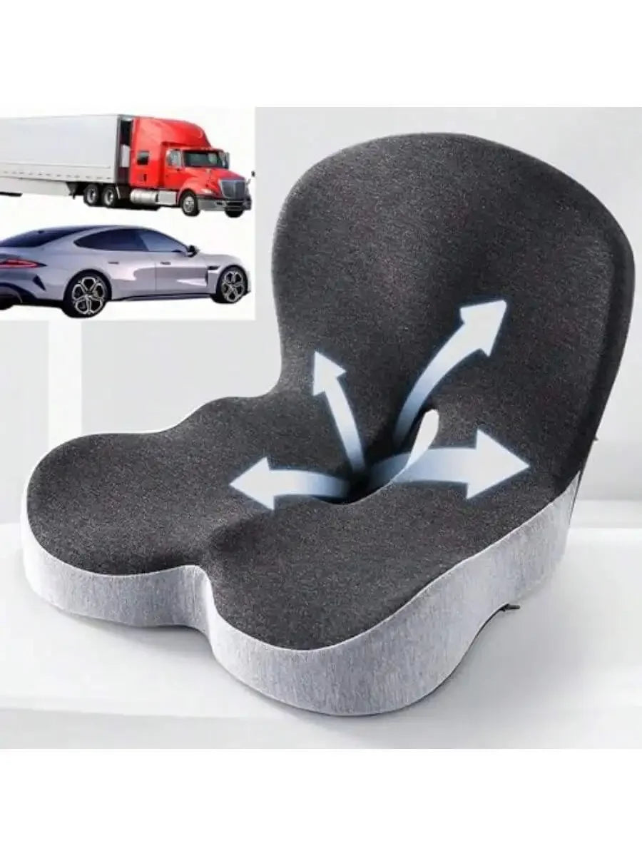 Memory Foam Truck Seat Cushion For Truck Driver Ergonomic Driver Seat Cushion With Lumbar Support Sciatica Relief Ideal Car Seat