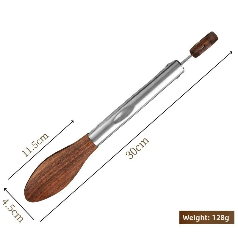 Walnut food clip stainless steel food clipBBQBarbecue tongs, barbecue tongs, plum blossom head