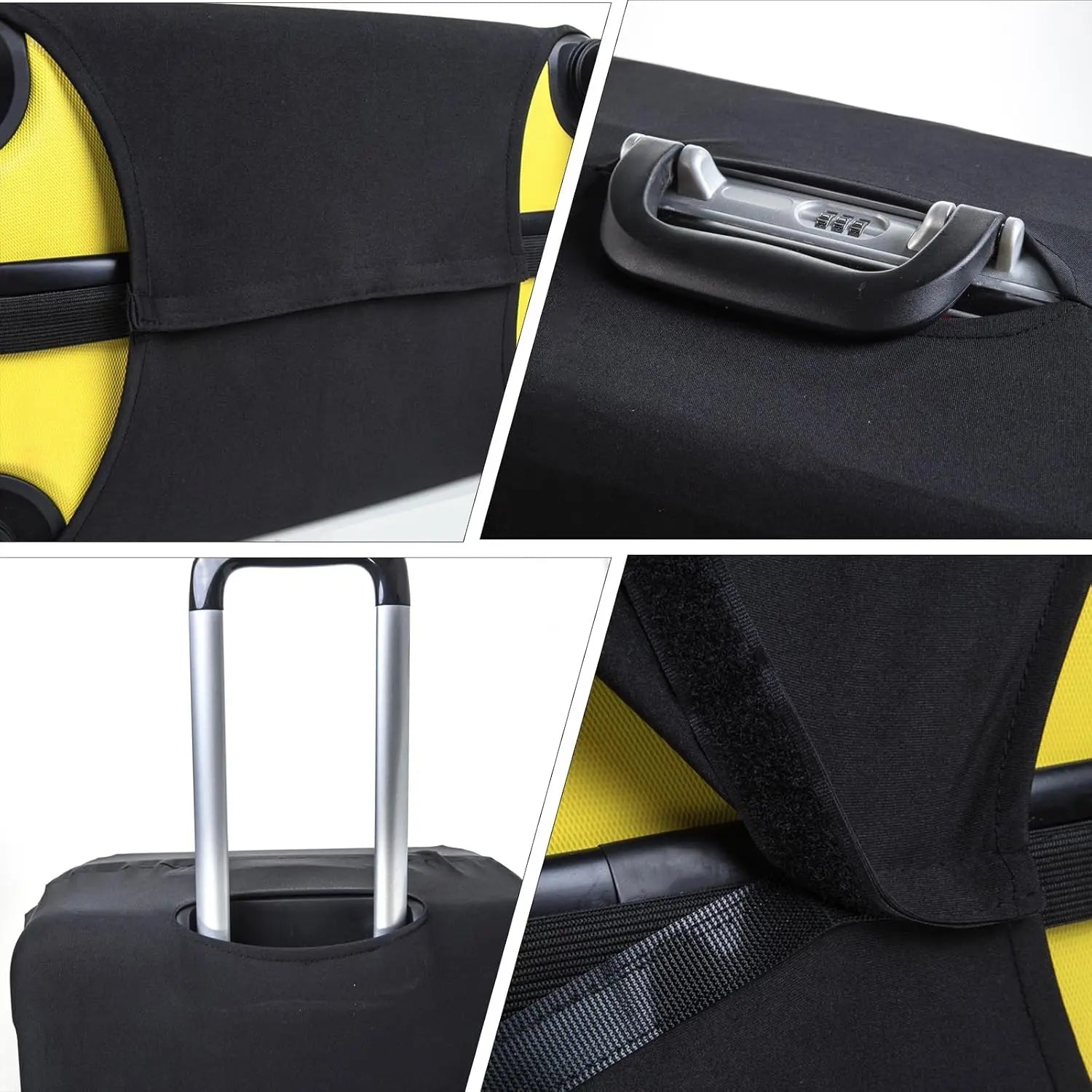 Stretch Fabric Luggage Cover Suitcase Protector Baggage Dust Case Cover Suitable for 18-32 Inch Suitcase Case Travel Organizer