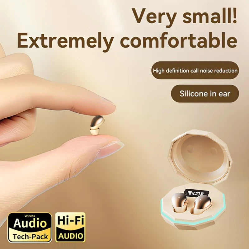 B57-Wireless bluetooth headset small earbuds sleep work sports invisible headphones HD HIFI bass sound quality earphones