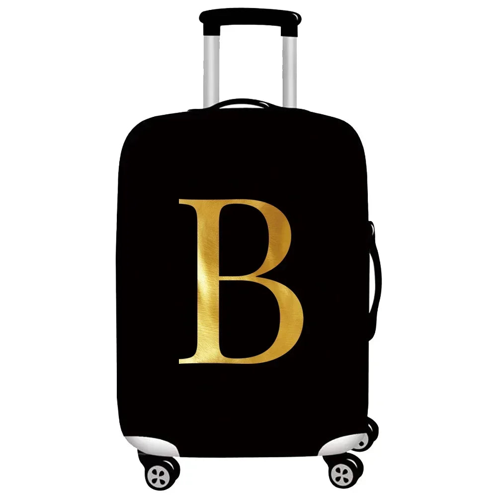 Luggage Protective Cover Thick Elastic Luggage Protective Covers Dust Cover Anti-Scratch Protective Suitcase Cover Letter Series