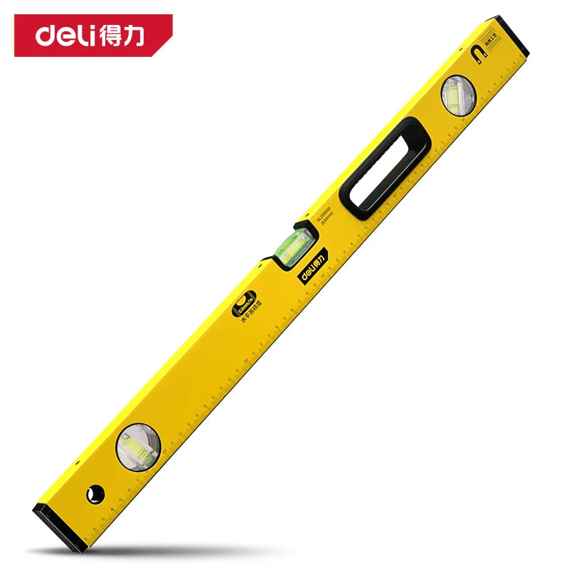 Deli 600mm High Precision Spirit Level Multifunctional Household Level Measuring Instruments Woodworking Measuring Hand Tools