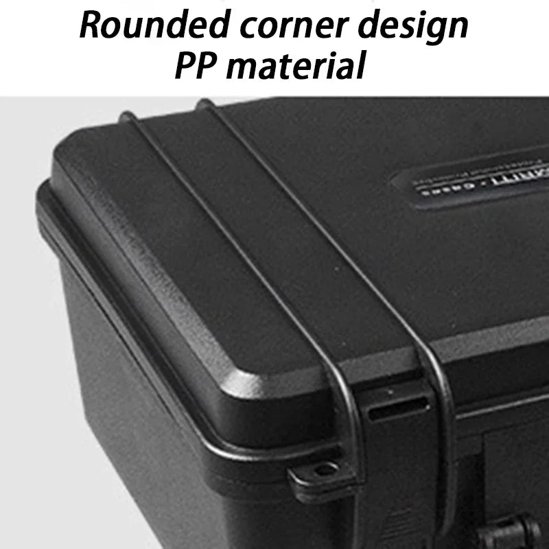 PP Thick Toolbox Organizer Storage Hardware Suitcase Empty Mechanical Workshop Toolbox Store Hard Drive Tools Case Packaging