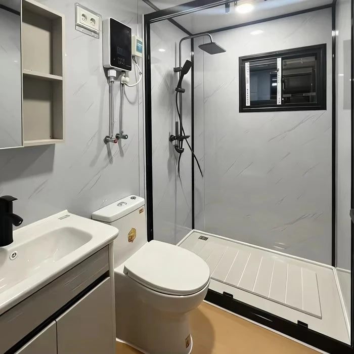 20ft/20ft Expandable Tiny House on Wheels Trailer Slide Outs Ready to Ship Home 2 Bedroom Prefabricated Mobile