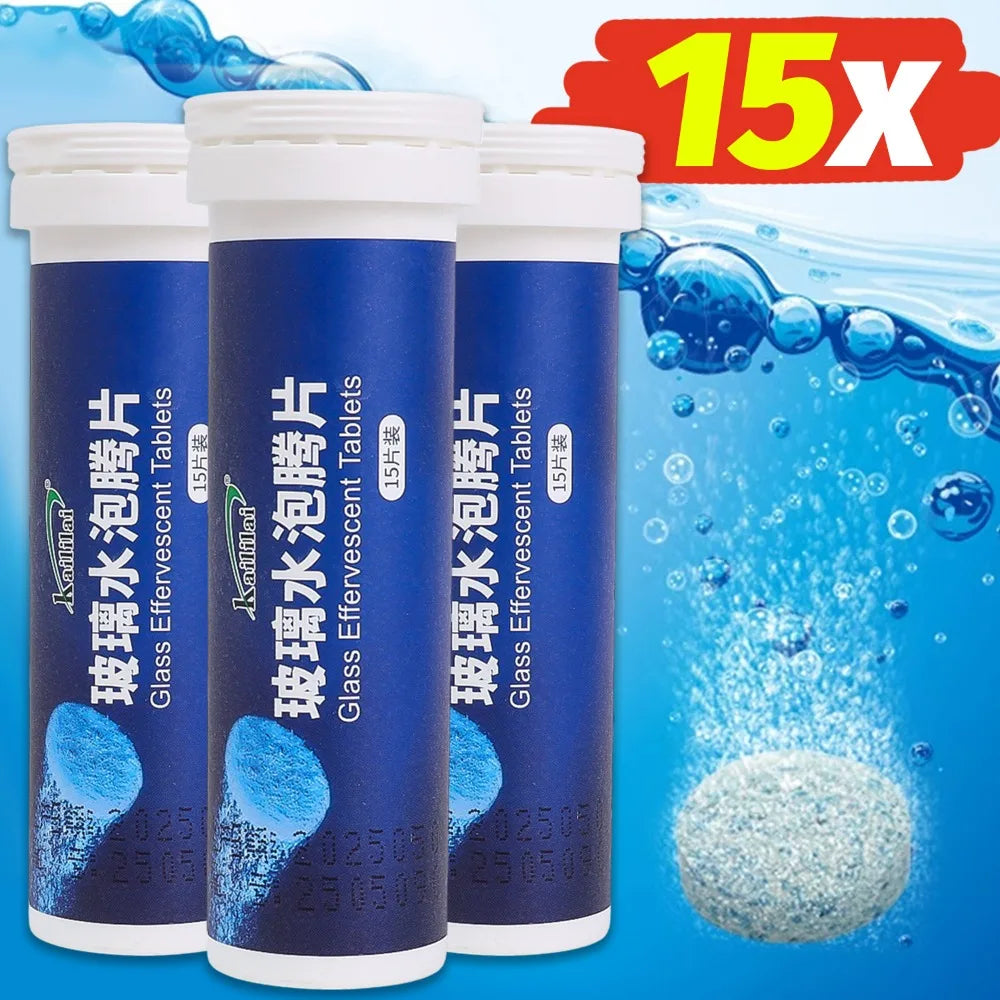 Car Windshield Cleaner High-Efficiency Cleaning Effervescent Tablet Portable Glass Oil Film Dirt Oil Stains Insect Glue Remover