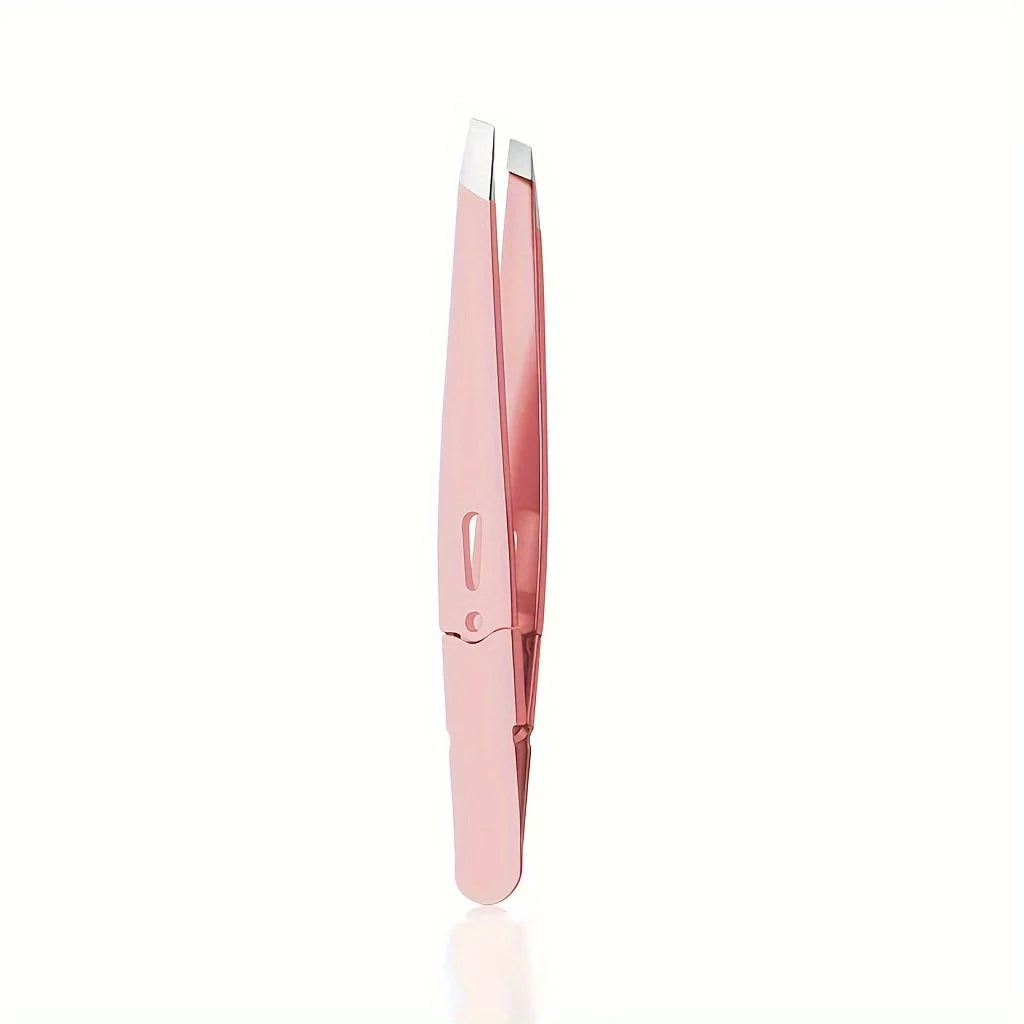 Precision Eyebrow Tweezers Durable Stainless Steel Non-Slip Grip for Facial Hair Removal Perfect for Everyday Beauty Routine