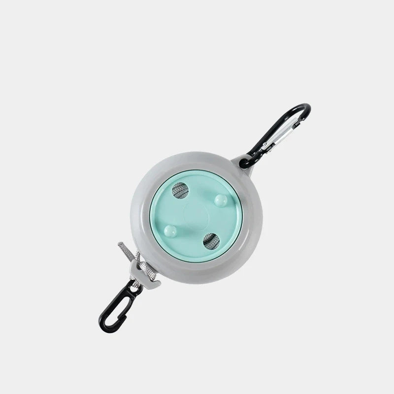 Portable, windproof, and non-slip clothesline for outdoor travel;retractable,drill-free,and invisible clothesline for indoor use