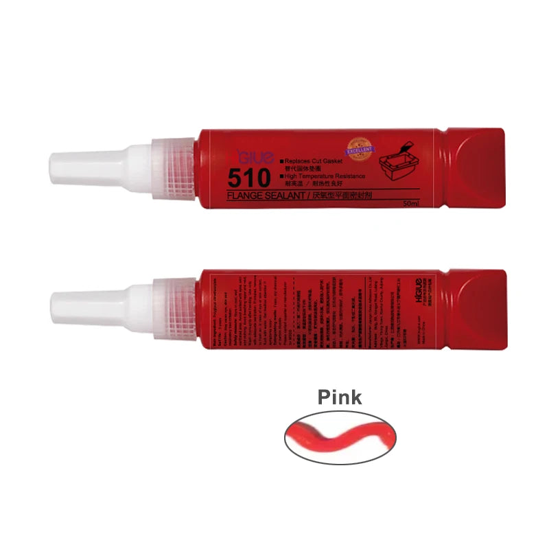510 Flange Flat Sealant Adhesive High Temperature Gasket Sealing Glue Anaerobic Metal Screw Locking Rigid Layer Sealant Tube