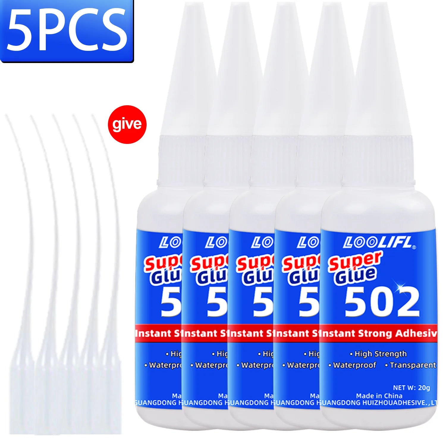 1-8Pcs 502 Strong Glue, Cyanoacrylate Glue, 10 Seconds Bonding, Suitable for Wood, Plastic, Ceramics, Metal, All-Round Bonding Tools