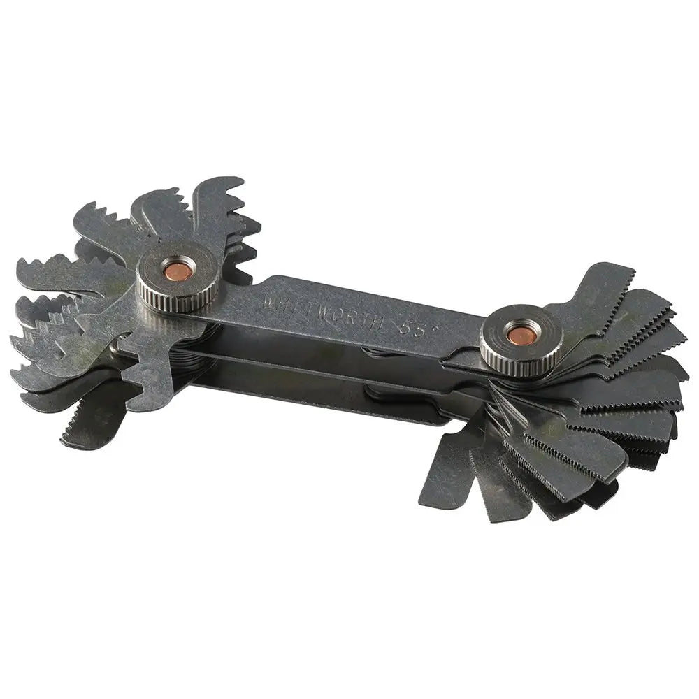 Stainless Steel Screw Thread Pitch Gauge 52Pcs Metric & Imperial Measuring Tool 55 Degree & 60 Degree Cutting Gauge