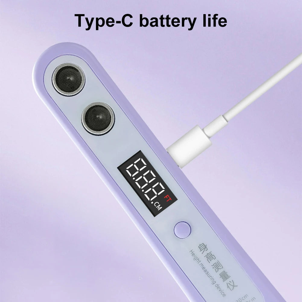 Ultrasonic Height Measurement Meter High Accuracy Height Measuring Stadiometer Electronic Height Ruler for Measuring Body Height