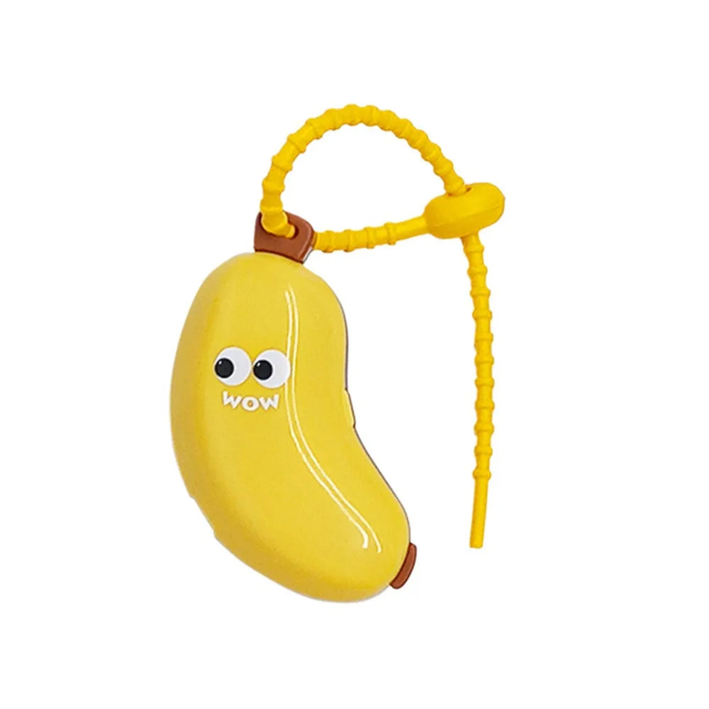 Plastic Toothbrush Head Protective Cover Brush Protect Banana Shape Toothbrush Case Cap 2in1 Portable