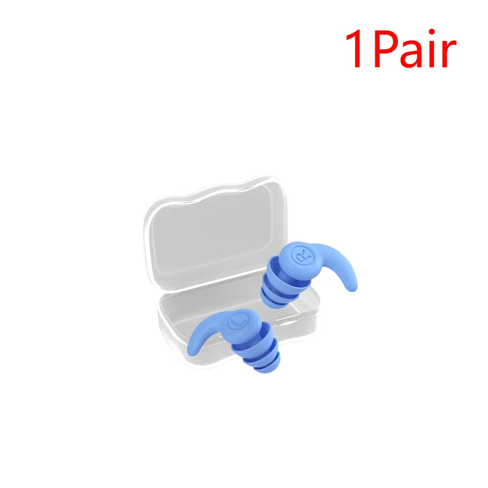 Children Silicone Ear Protector Canceling Noise 3 Layers Swimming Earplugs Hearing Protector anti-noise Plugs Noise Reduction