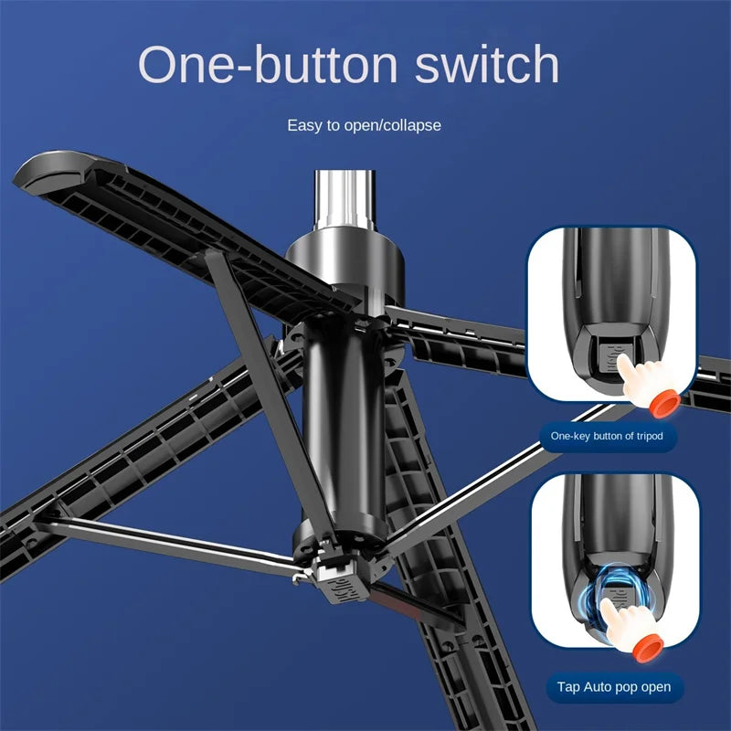 FANGTUOSI New 180cm Wireless Selfie Stick Brackets with Phone Holder Tripod for Smartphone Camera Stand With Bluetooth Shutter