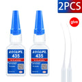 LOOLIFL 20g 435 Super Glue Quick-drying Cyanoacrylate Instant Leather Rubber DIY Wood Metal Strong Bond Liquid Adhesive Tool