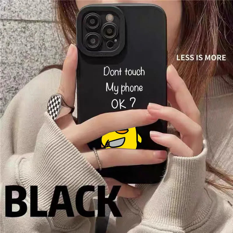 Cute Minimalist Cartoon Duck Phone Case For Samsung S26 S25 5G Case Galaxy S24 FE S23 S22 Plus A16 A36 A56 A55 A54 A53 A52 Cover