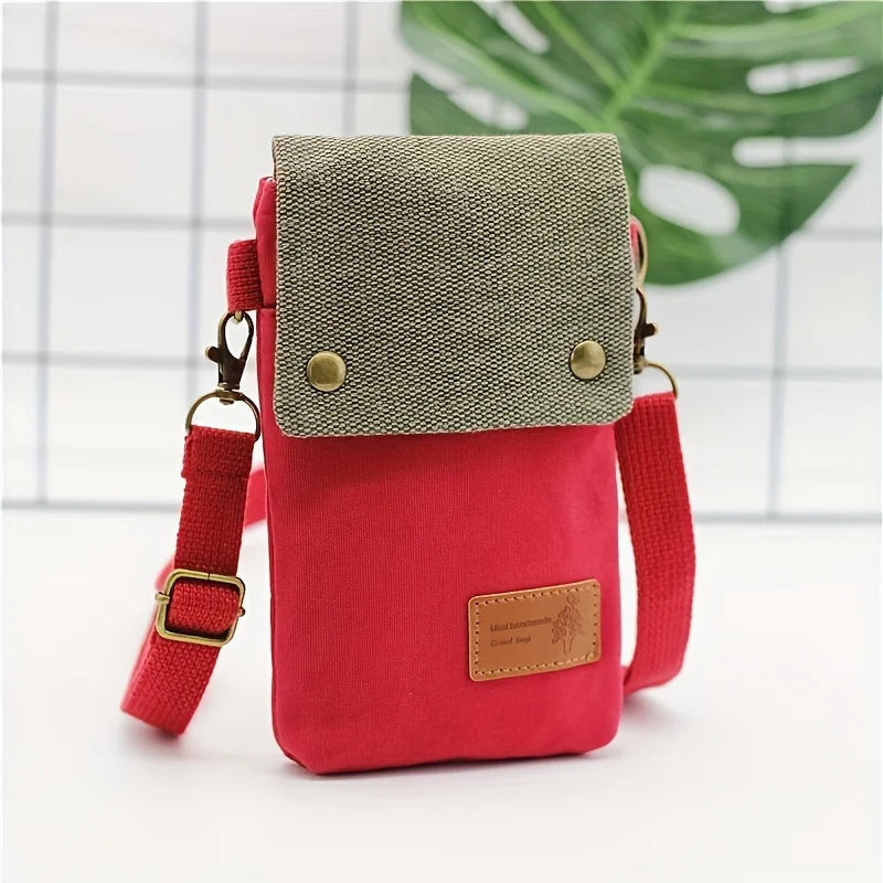 Fashionable and versatile embroidered crossbody bag for women - multi-layered single-shoulder shoulder bag on a strap