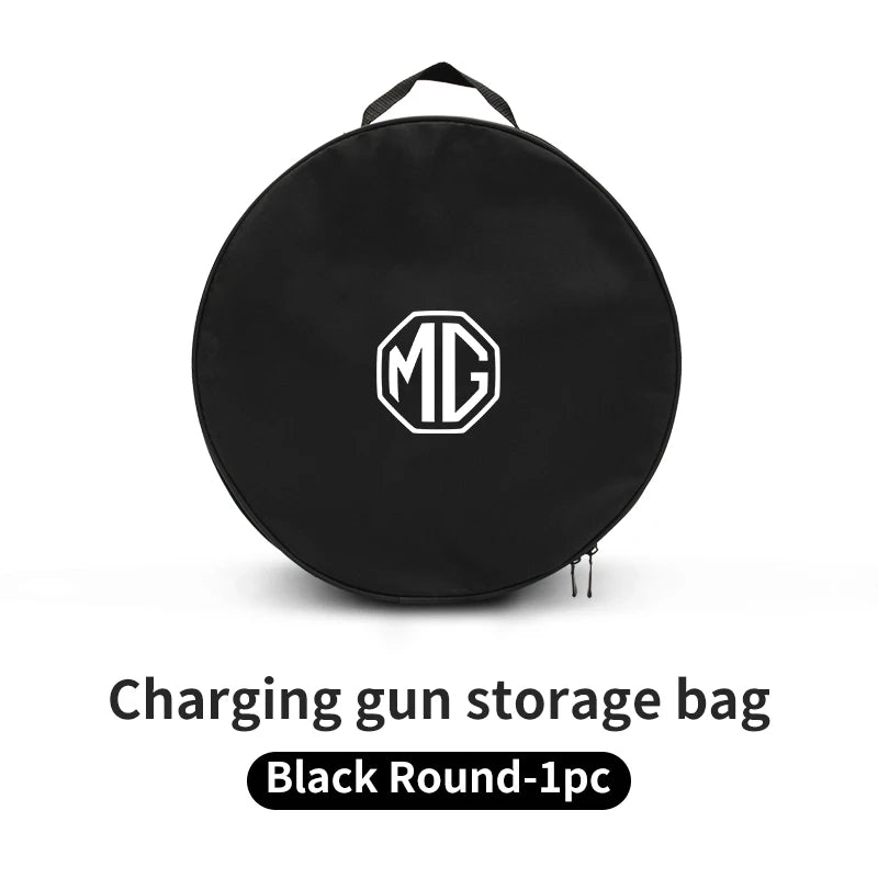 Car Charging Gun Storage Bag Trunk Cable Tools Pouch Interior For Morris Garages MG 3 5 6 7 HS ZS GS Hector TF GT ZR RX5 RX8 350