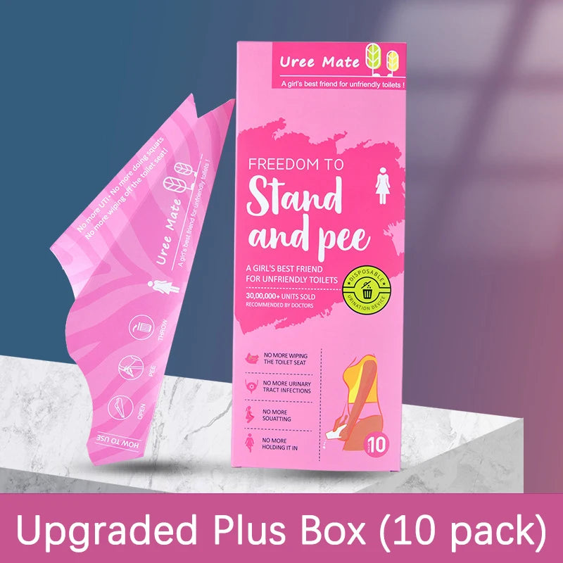 10PCS Disposable Female Urination Device Women Urinal Funnel For Pregnant Travel Camping Outdoor Portable Standing Pee Paper Cup