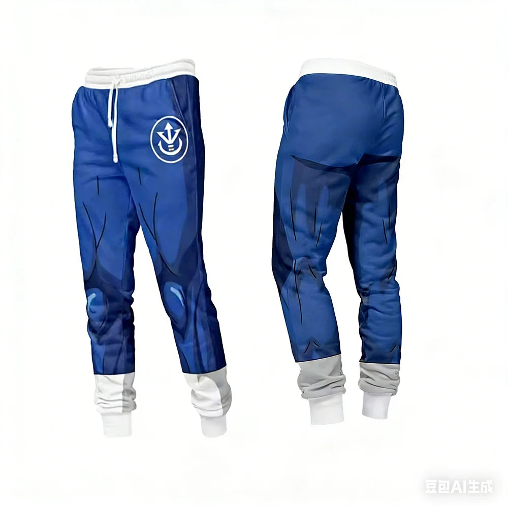 Adult Hoodie Men Sport Sweatshirts Cosplay Set Boys Men Top Casual Pants Autumn Winter Y2K Vegeta Armor Dragon Ball Z Hoodies ﻿