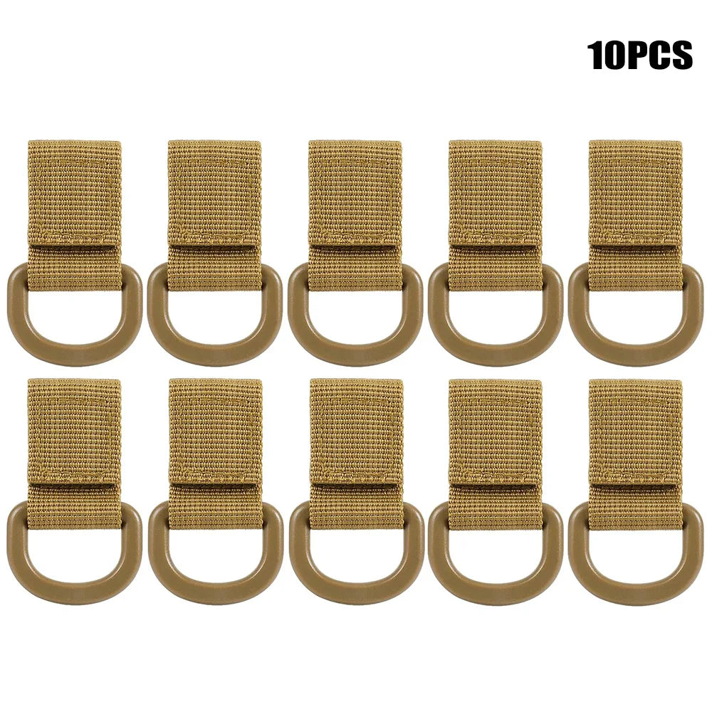 OPHIDIAN  D-Ring Clip Strap Hook and Loop Backpack Accessory Water Bottle Keychain Adapter Molle Webbing Attachment Strap