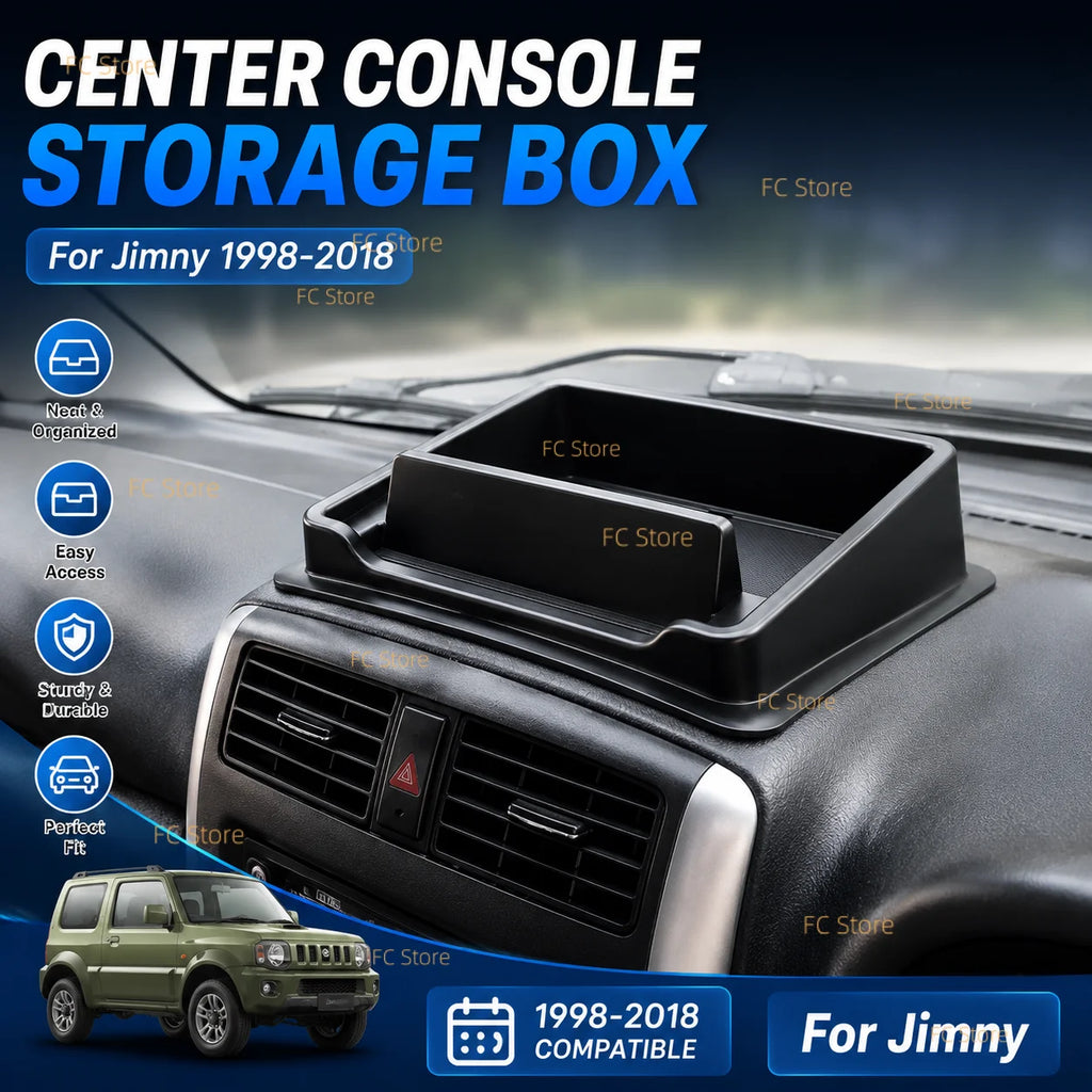 For Jimny 1998-2018 JB33 JB43 Car Center Console Dashboard Storage Box Phone Bracket Interior Accessories