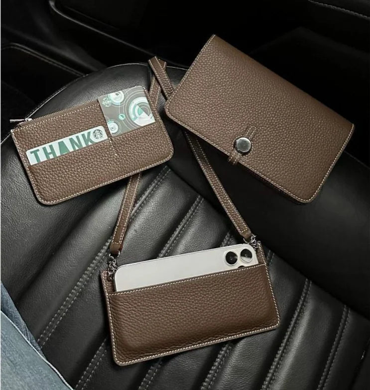 New PU Crossbody Mobile Phone Bag Convenient Multifunctional Passport Card bag Three In One And One Handheld Bank Card Wallet 가방