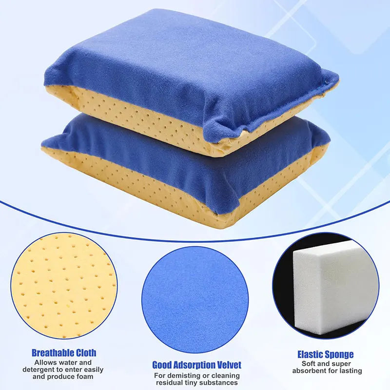 PVA Absorbent Sponge Streak Free Cleaner For Car Windshield Multi-purpose Mirror Cleaning Pad Anti-fog Wipe Auto Cleaning Sponge