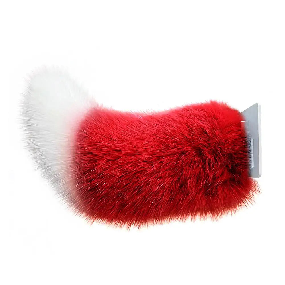 Sound-Activated Electric Plush Tail with Remote Control Moving  Swinging Decorative Tail for Car Interior Auto Accessories