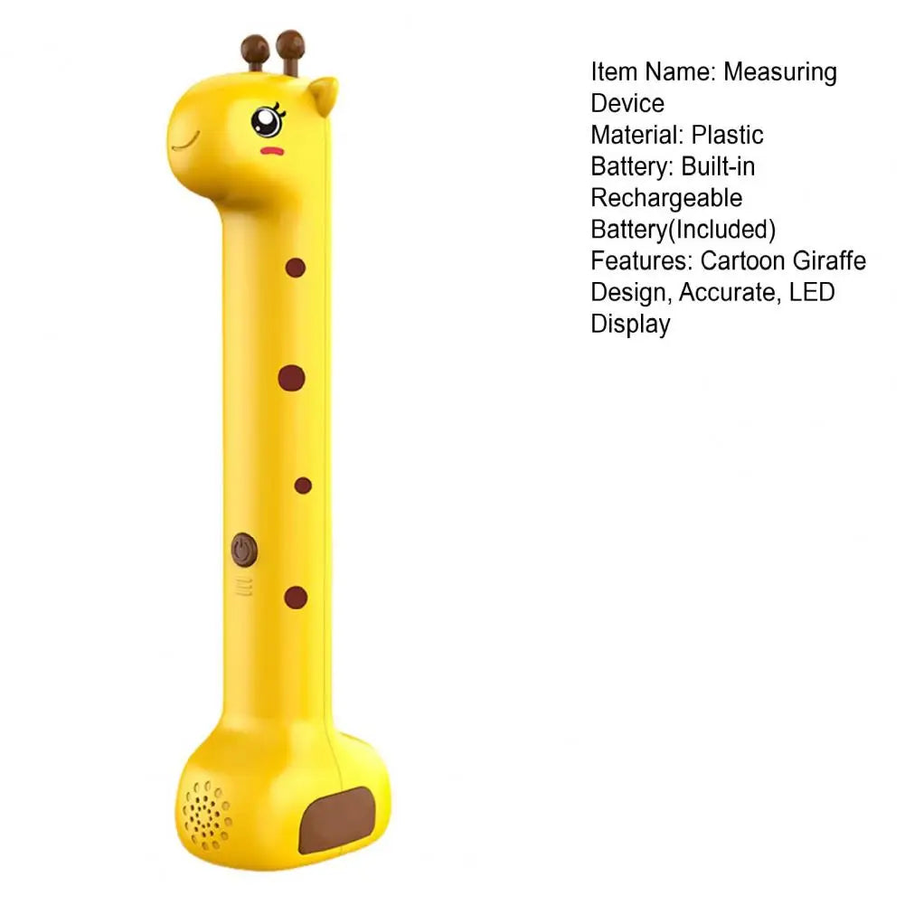 Kids Digital Height Measuring Device Cartoon Giraffe Cordless Height Stadiometer Portable Accurate Smart Children Adults