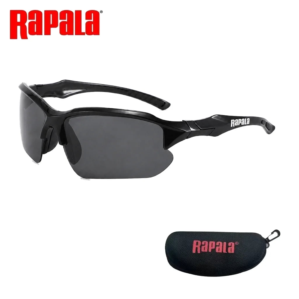 Outdoor Rapala Polarized Fishing Glasses UV400 for Fishing Riding Running Driving with Secure Fit Frame and Storage Case