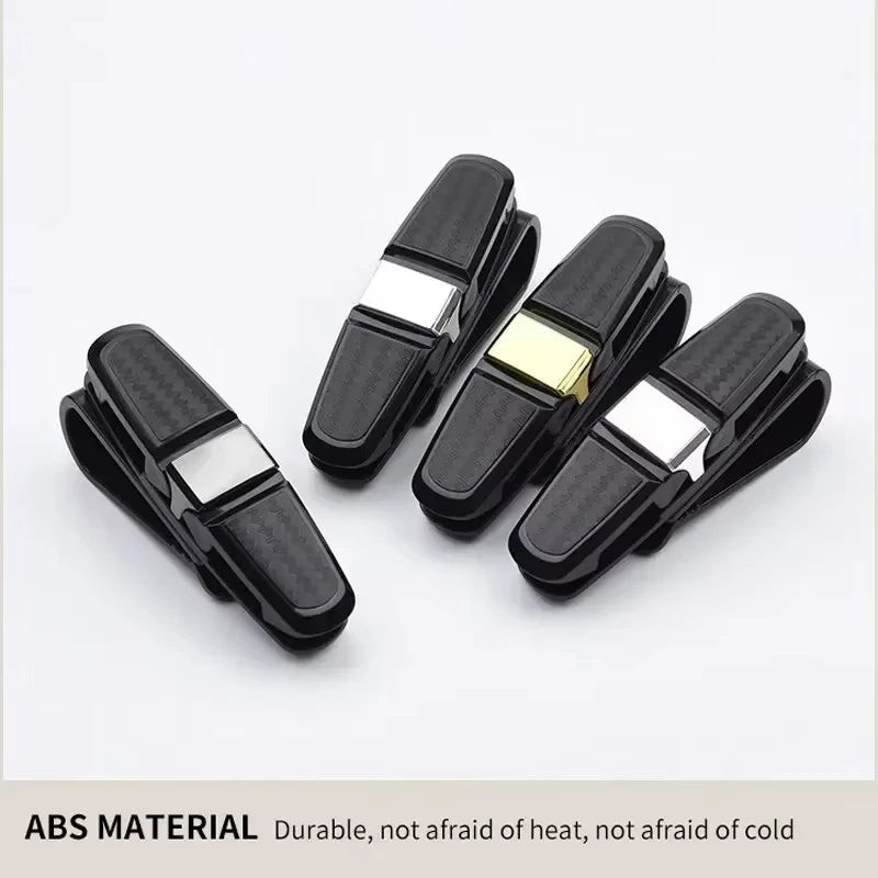 1/2PCS Multi-functional Car Sun Visor Sunglasses Holder, Glasses Clip Card Ticket Eyeglasses Storage Car Interior Accessories
