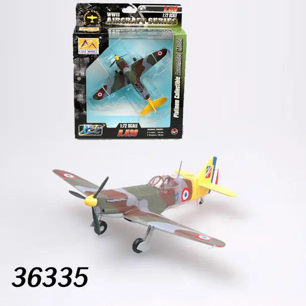 Easymodel 1/72 Scale Finished Military Aircraft Model Fighter Helicopter WWII and Modern Propeller Plane for Collection Display