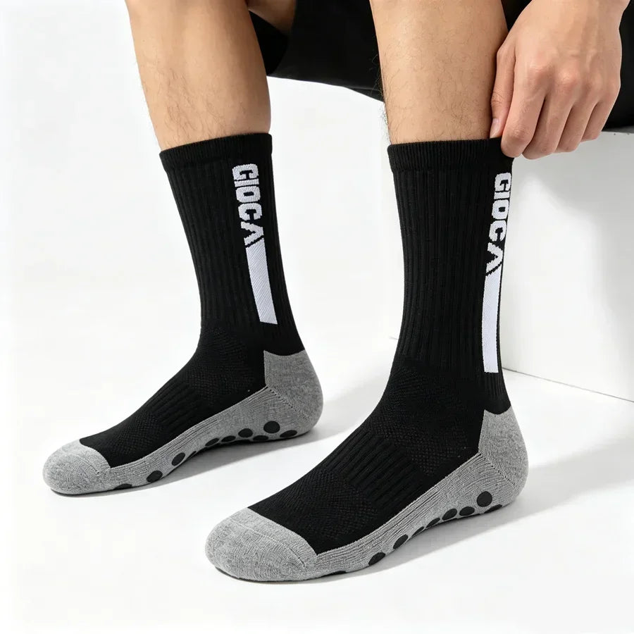 1/5/8/10 Pairs Men Women Unisex Non Slip Grip Soccer Rugby Socks Towel Bottom Breathable Shockproof Athletic Exercise