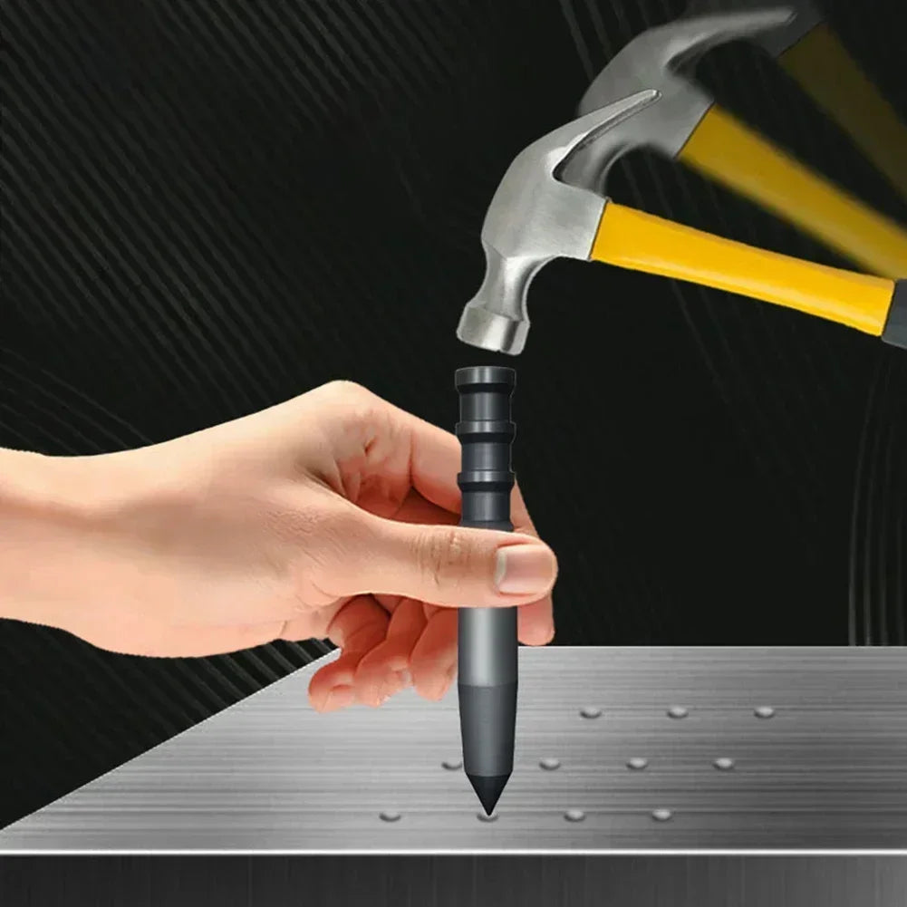 Center Punch Locator Metal Tool for Spot Punching and Marking on Wood Aluminum Iron Glass Surfaces with No Breakage During Use