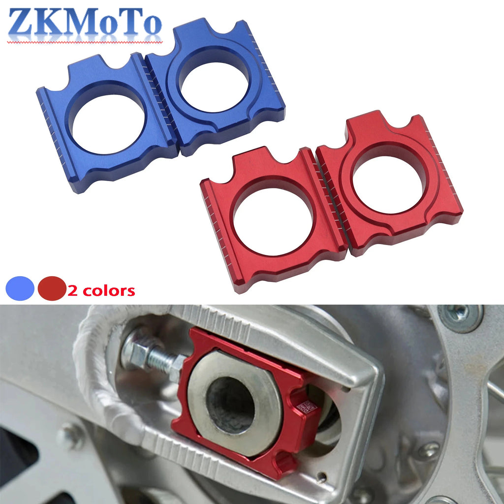 Motorcycle CNC Rear Chain Adjuster Axle Blocks For HONDA CRF250R CRF450R CRF250X CRF450X CRF250RX CRF450RX CR 125 250 CRF X R RX