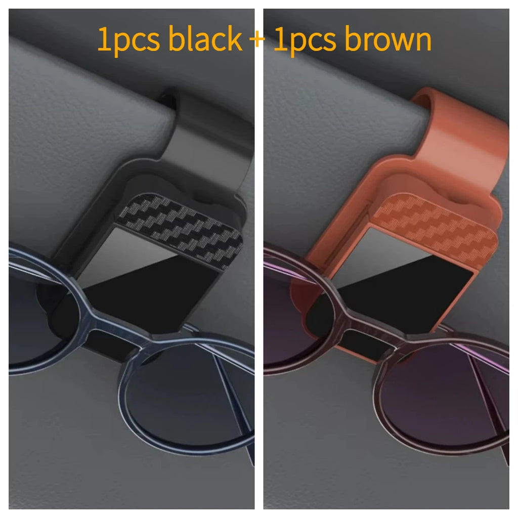 Car Sun Visor Sunglasses Clip Multifunctional Glasses Ticket Card Holder Stable Storage Practical Car Interior Accessories