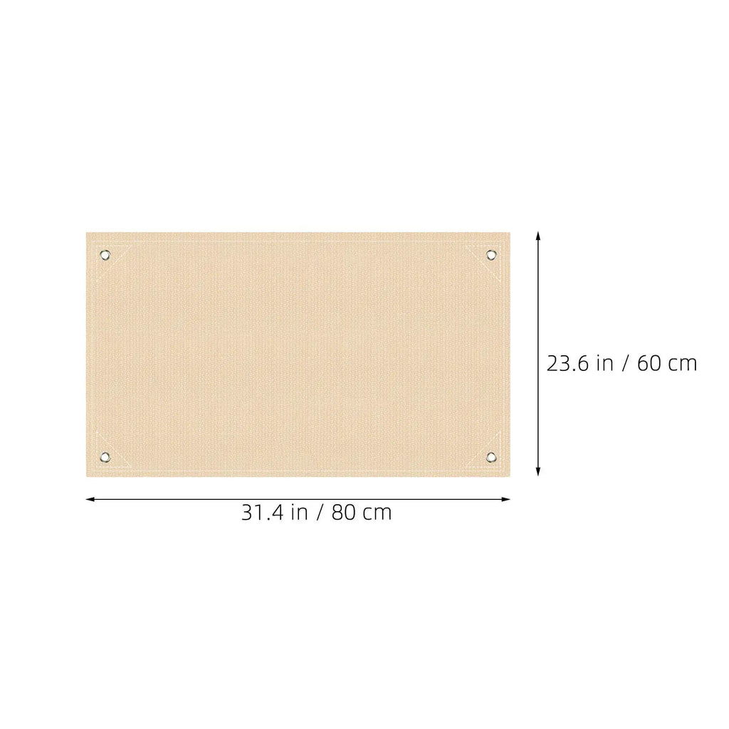 2Pcs Outdoor Fireproof Picnic Blanket Fiberglass Grill Mat Fire Retardant Heat Resistant Pad Fire Pit Deck Patio Protector Bbq