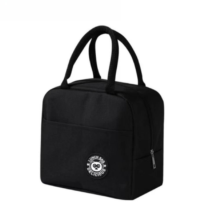 Insulated Lunch Bag Oxford Cloth Lunch Bag Insulated Lunch Box Bag with Leakproof Aluminium Foil Lining Mouth Zipper for Commute