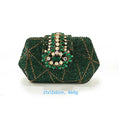 Fashion Women's Diamond-shaped Rhinestone Party clutch Bag, Handbag withLong Chain, Lady Everning Handbag Clutch Bag