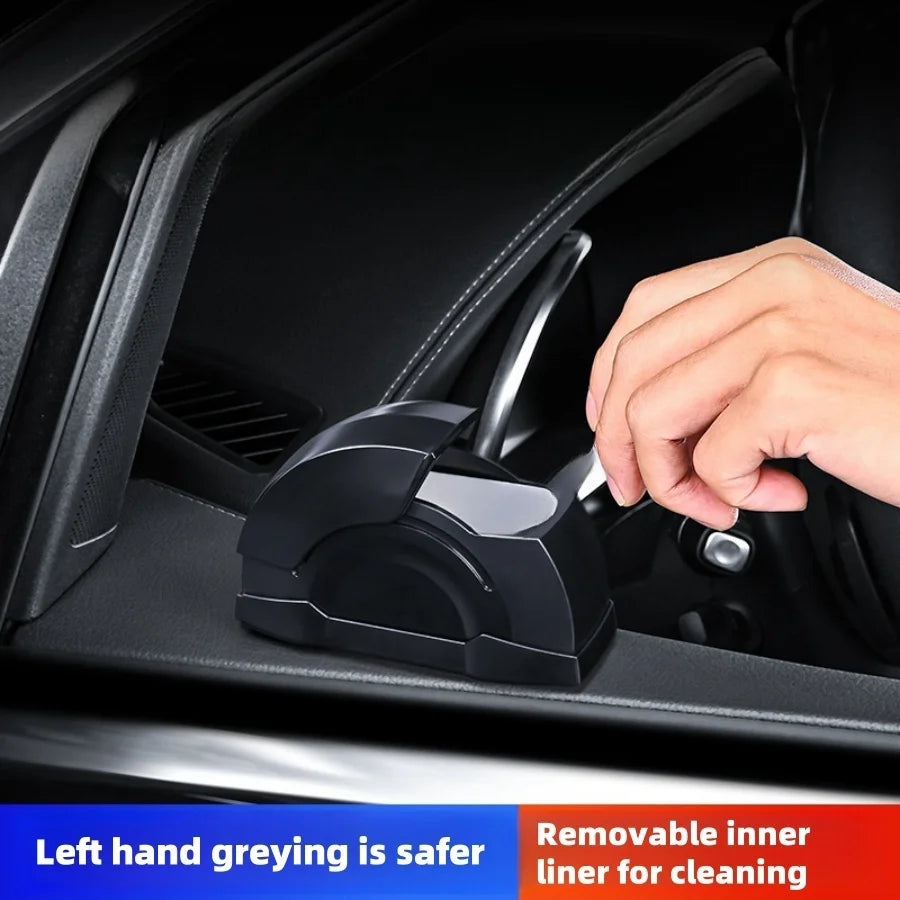 Unique side sliding car door windproof ashtray cigarette butt ashtray ashtray high-end metal lining detachable for car interior