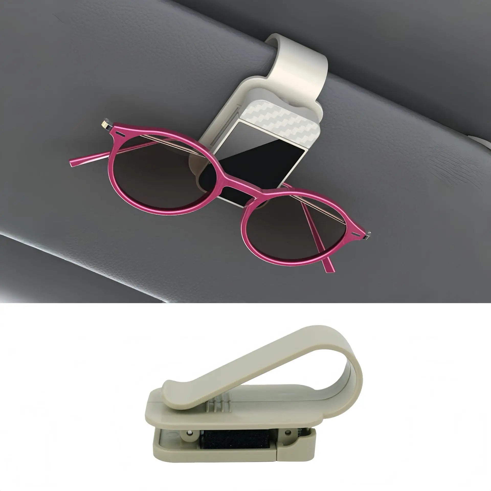Car Interior Accessories Car Sunglasses Clip Sun Visor Glasses Holder Card Ticket Holder Stable Storage Clips Eyeglasses Hanger