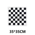 Foldable International Chess Board - 34cm/13.39inch 43cm/16.93inch Leather Fleece Game Chess QLYX01