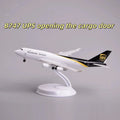 20cm Scale Aircraft Open Cargo Door UPS B747 Cargo Aircraft Model Adults Fun Toy Airplane Diecast ABS Gift Collectible Miniature