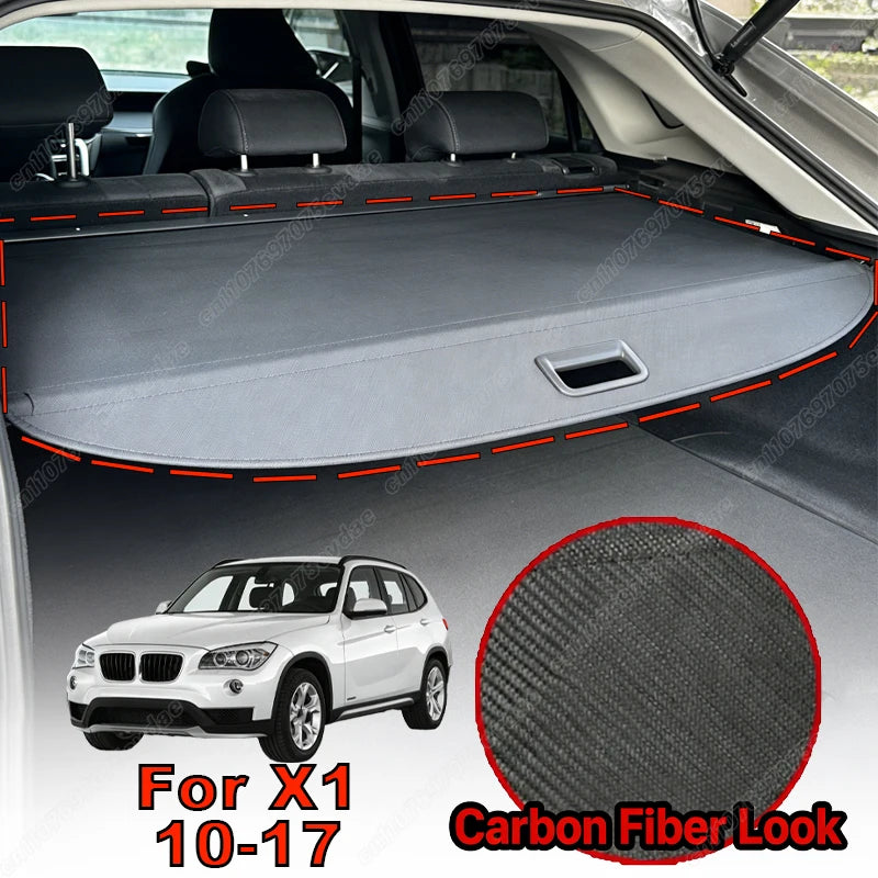 For BMW X1 X3 X5 1999-2026 Retractable Rear Trunk Cargo Cover Luggage Privacy Security Shield Parcel Shelf Car Interior Kit