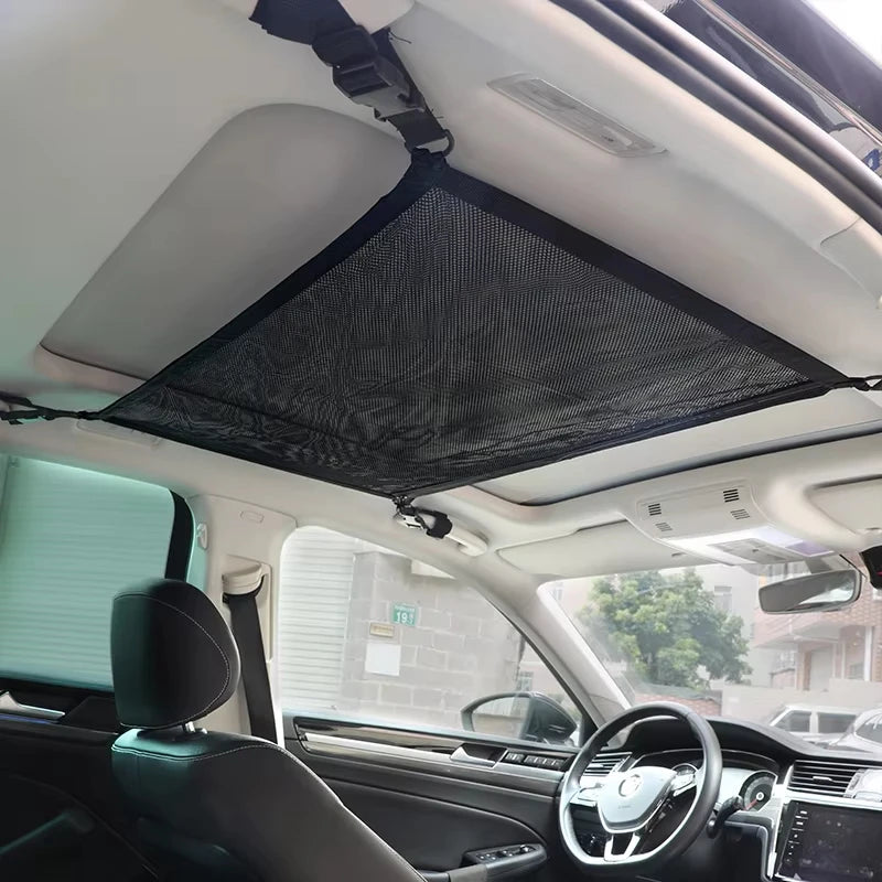 Car storage top net, car supplies net pocket storage net, car net pocket, suspended car storage bag, luggage net