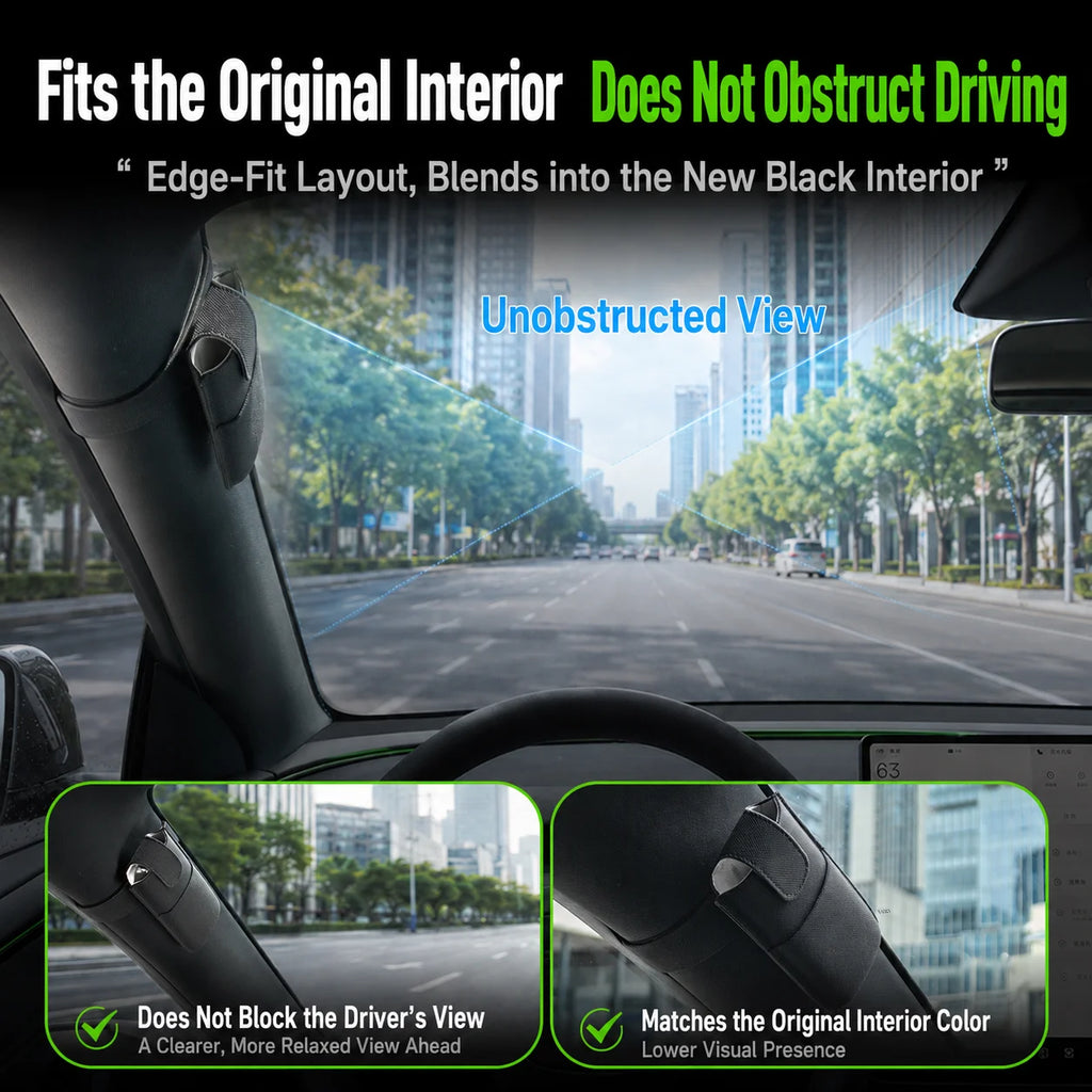 For Tesla Model YL /Y Juniper/3 Highlan2024-2026 Magnetic Sun Visor Glasses Storage Box Sunglasses Clip Car Interior Accessories