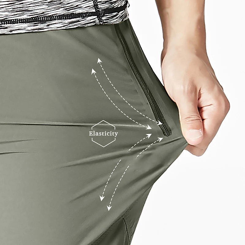 LNGXO Men Quick Dry Waterproof Hiking Pants Summer Breathable Outdoor Camping Trousers Climbing Trekking Hunting Mountain Pants